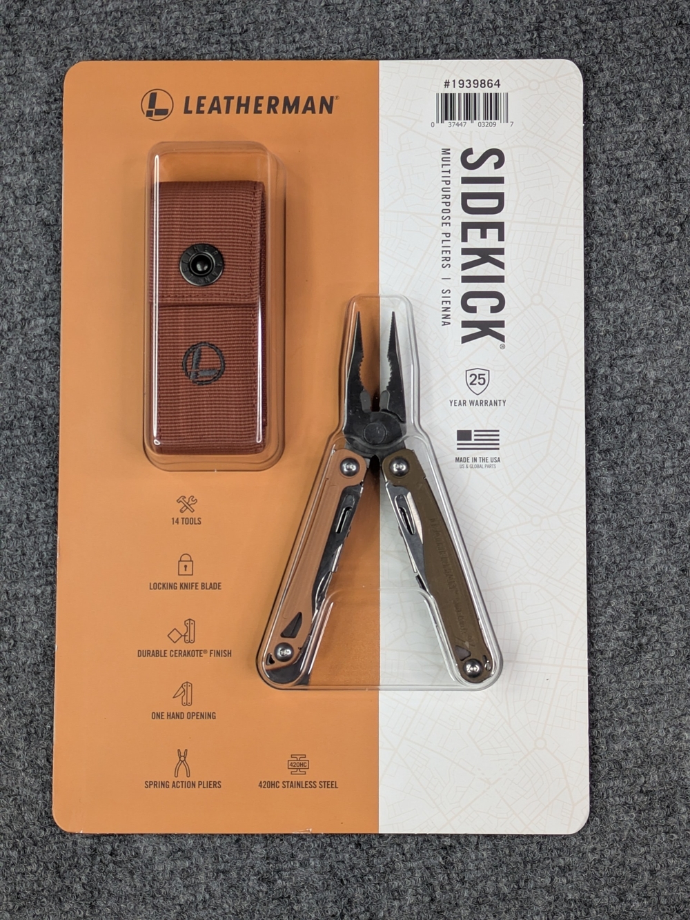 Leatherman Sidekick Multi-Tool in Sienna Brown Brand  New Limited Edition